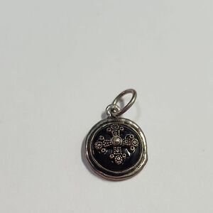 RARE HTF Waxing Poetic Charm 925 Sterling